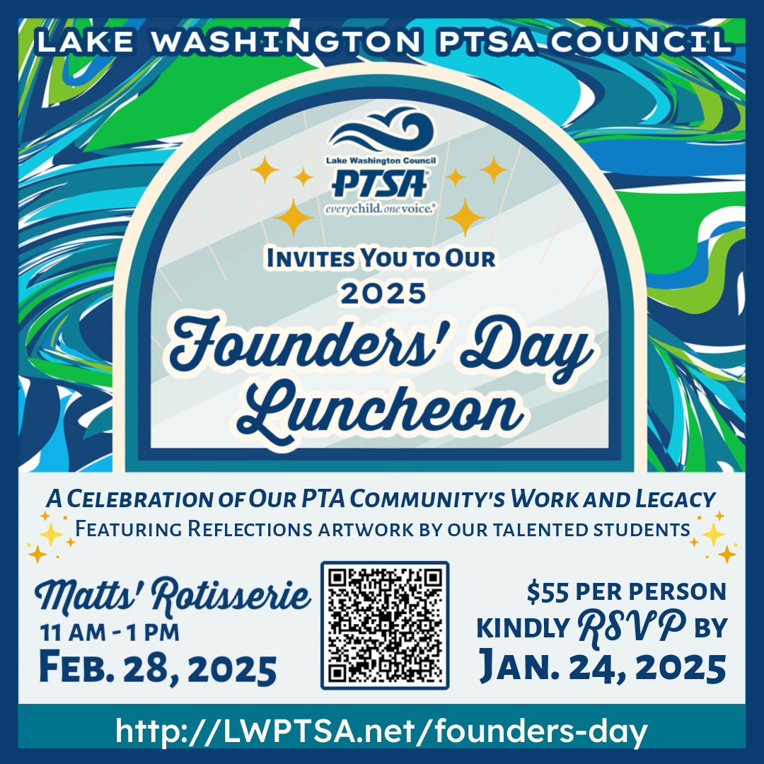 RSVP for LWPTSA Council's 2025 Founders' Day Luncheon