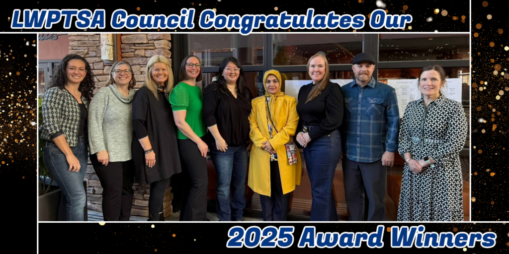 Left to right: Luna Egido Martin (Honorary Life Membership), Trish Lorr (Certificate of Special Service), Carol Nicholson (Outstanding Educator Award), Kristen Dorwin (Outstanding Service Award), Carol Lugtu (Golden Acorn), Zahra Eslami (Outstanding Advocate), Redmond West Little League Challenger Baseball's Julie and Robert Kaskel (Community Outreach Award) and Kelley Osmanbhoy (Community Service Award). Photo courtesy of Heather Wong.

Not pictured: Brooke Gialopsos (Honorary Life Membership), Heidi Nguyen (Golden Acorn) and Eric Peterson (Outstanding Educator).