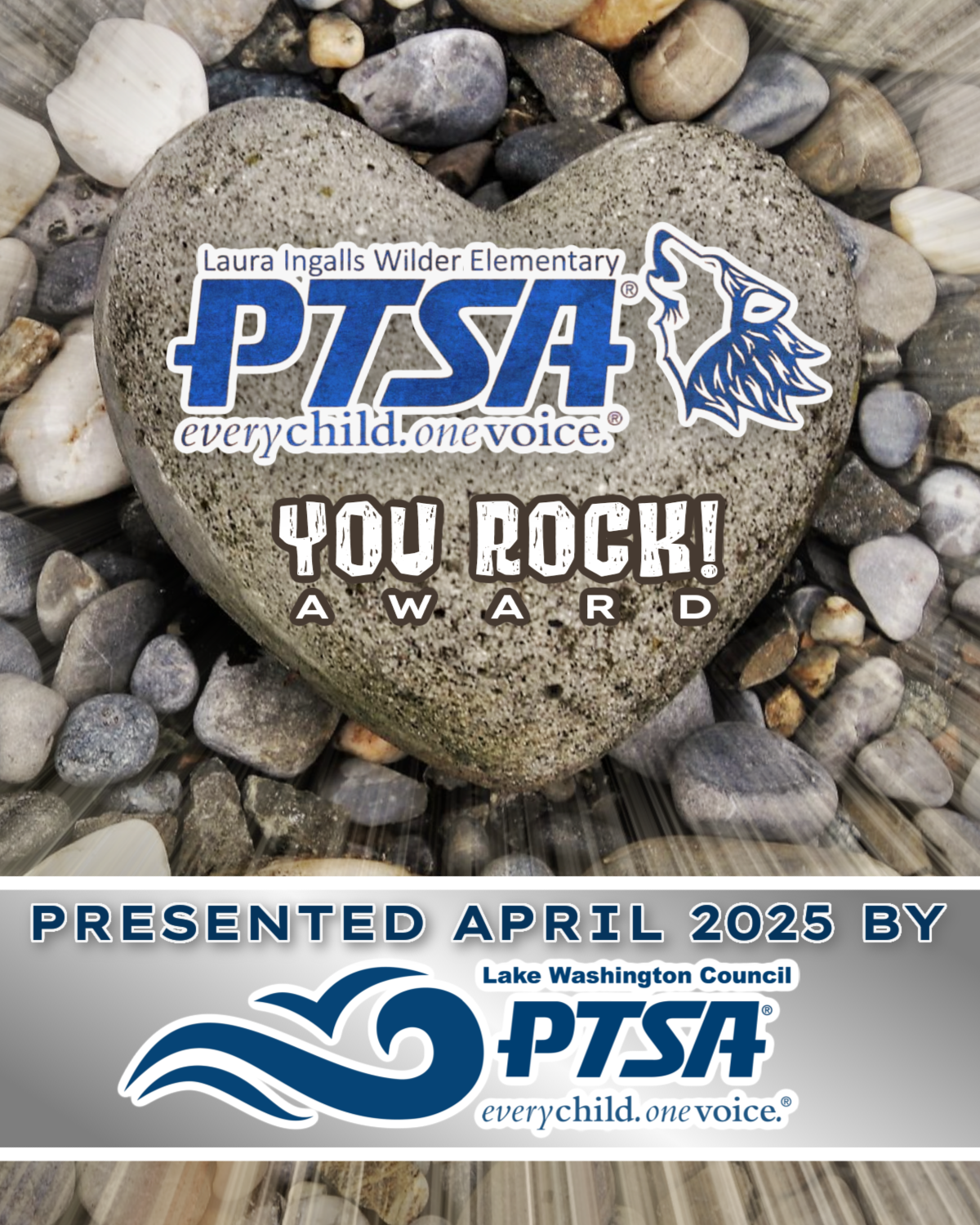 Wilder Elementary PTSA, You Rock! Presented April 2025 by LWPTSA Council